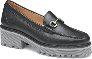 Johnston & Murphy Emmalynn Bit Loafer for Women – 2” Heeled Loafers for Women, Slip On Dress Shoes for Women