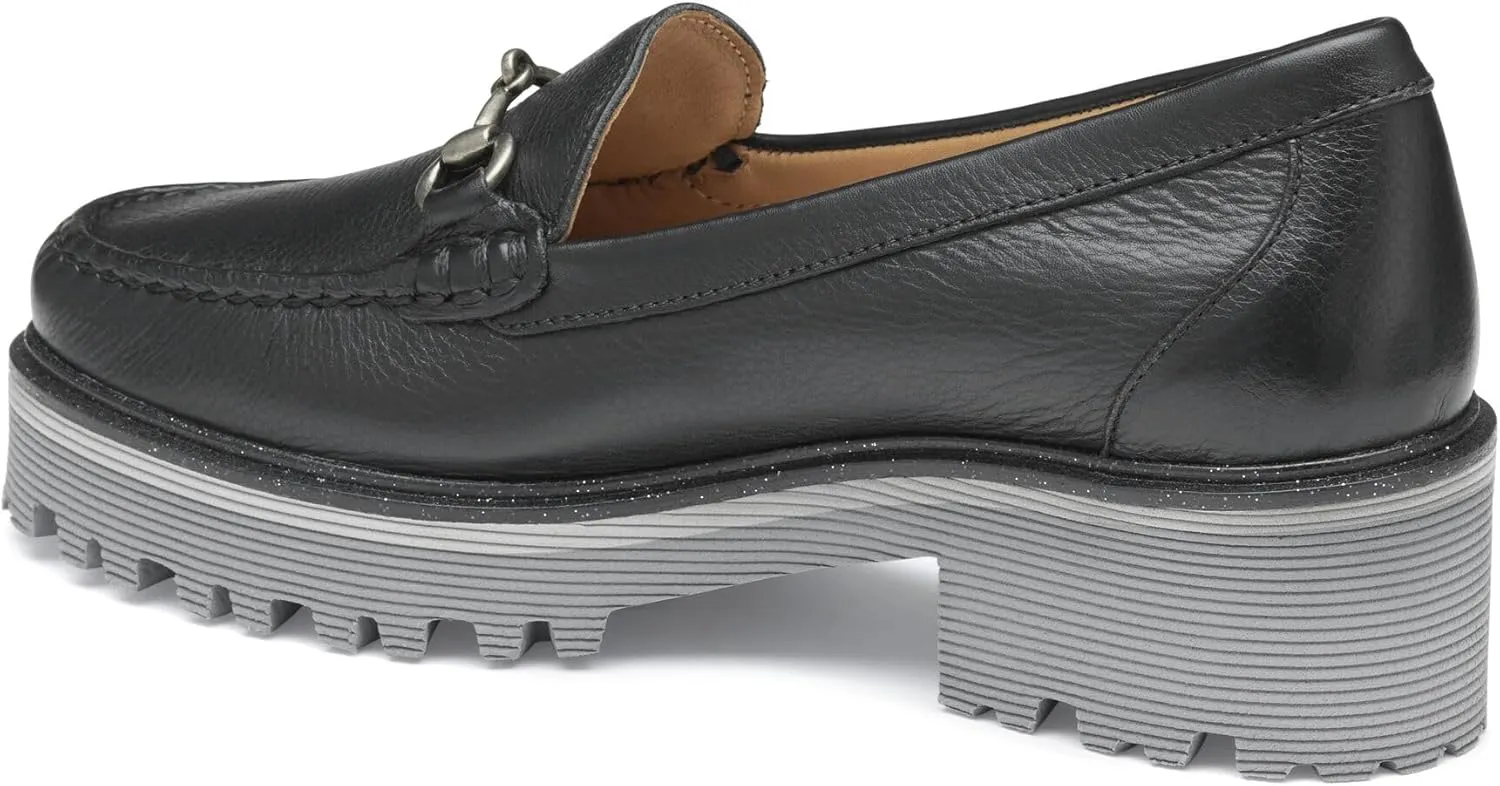 Johnston & Murphy Emmalynn Bit Loafer for Women – 2” Heeled Loafers for Women, Slip On Dress Shoes for Women