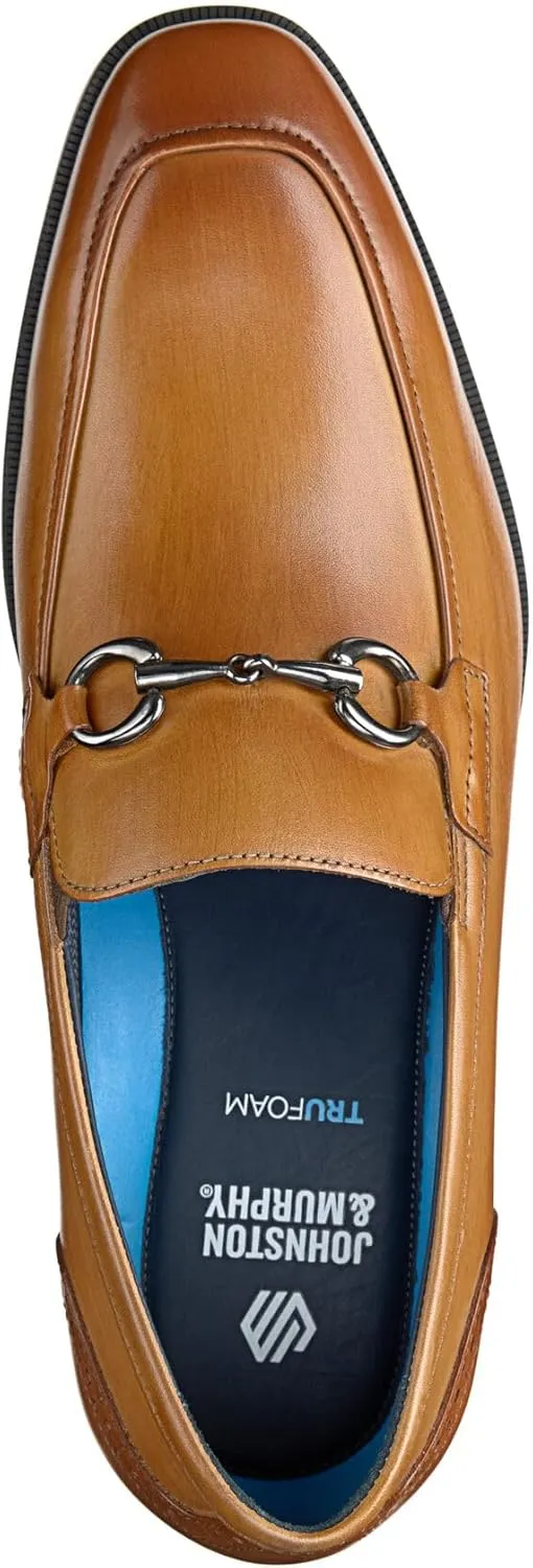 Johnston & Murphy Gibbons Bit Loafers, Modern Classic Men’s Dress Shoes, Leather Loafers for Men
