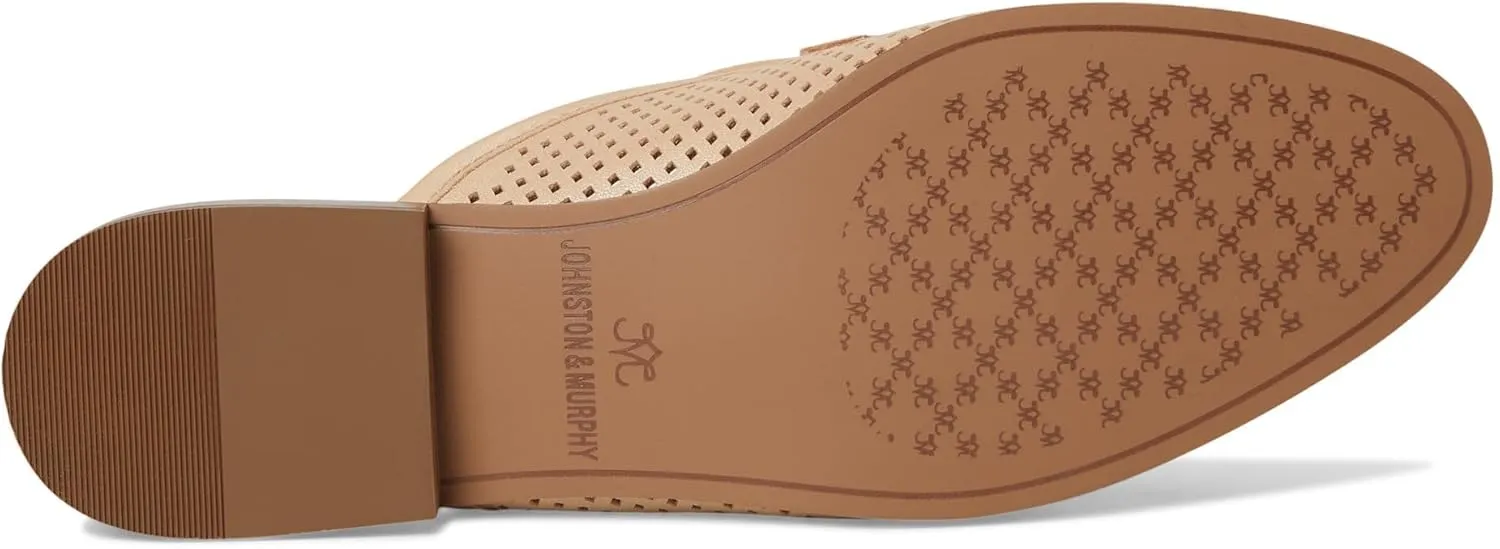 Johnston & Murphy Perfed Bit Mule Women’s Shoe, Women’s Dress Shoes, Office Shoes for Women, Slip On Leather Mules