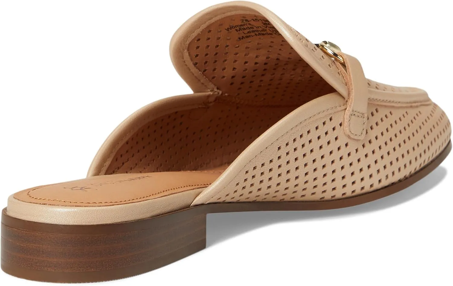 Johnston & Murphy Perfed Bit Mule Women’s Shoe, Women’s Dress Shoes, Office Shoes for Women, Slip On Leather Mules