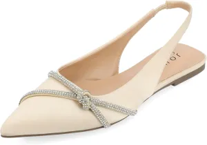Journee Collection Womens Rebel Rhinestone Slingbacks