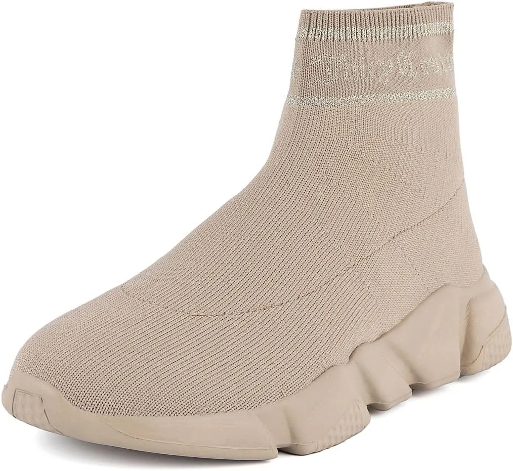 Juicy Couture Women's Slip-On High Sock Sneakers – Stylish, Lightweight, and Breathable Athletic & Casual Shoes
