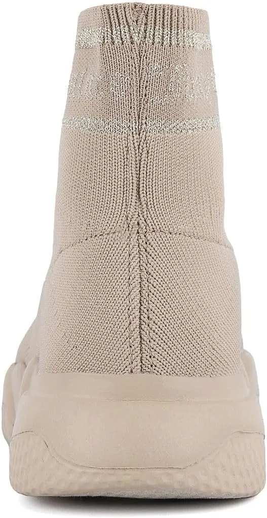 Juicy Couture Women's Slip-On High Sock Sneakers – Stylish, Lightweight, and Breathable Athletic & Casual Shoes