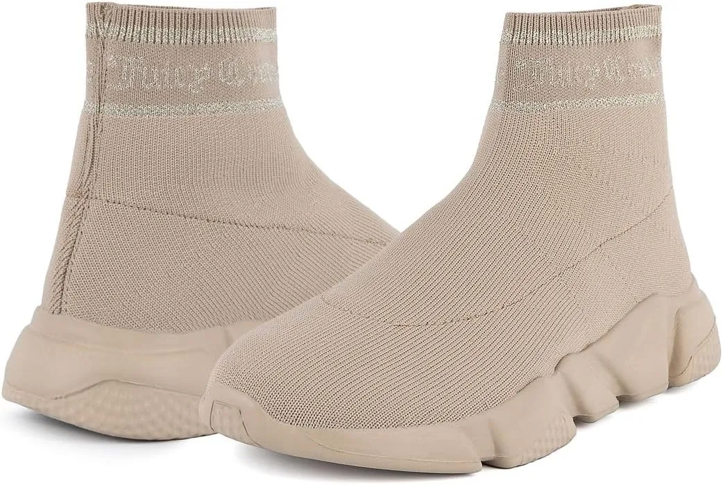 Juicy Couture Women's Slip-On High Sock Sneakers – Stylish, Lightweight, and Breathable Athletic & Casual Shoes