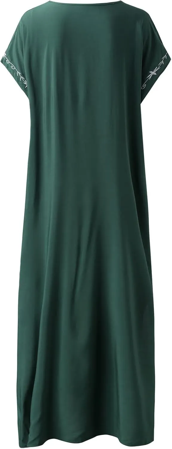 Kaftan Dresses for Women Plus Size Bathing Suit Cover up Caftan Maxi Beach Dresses