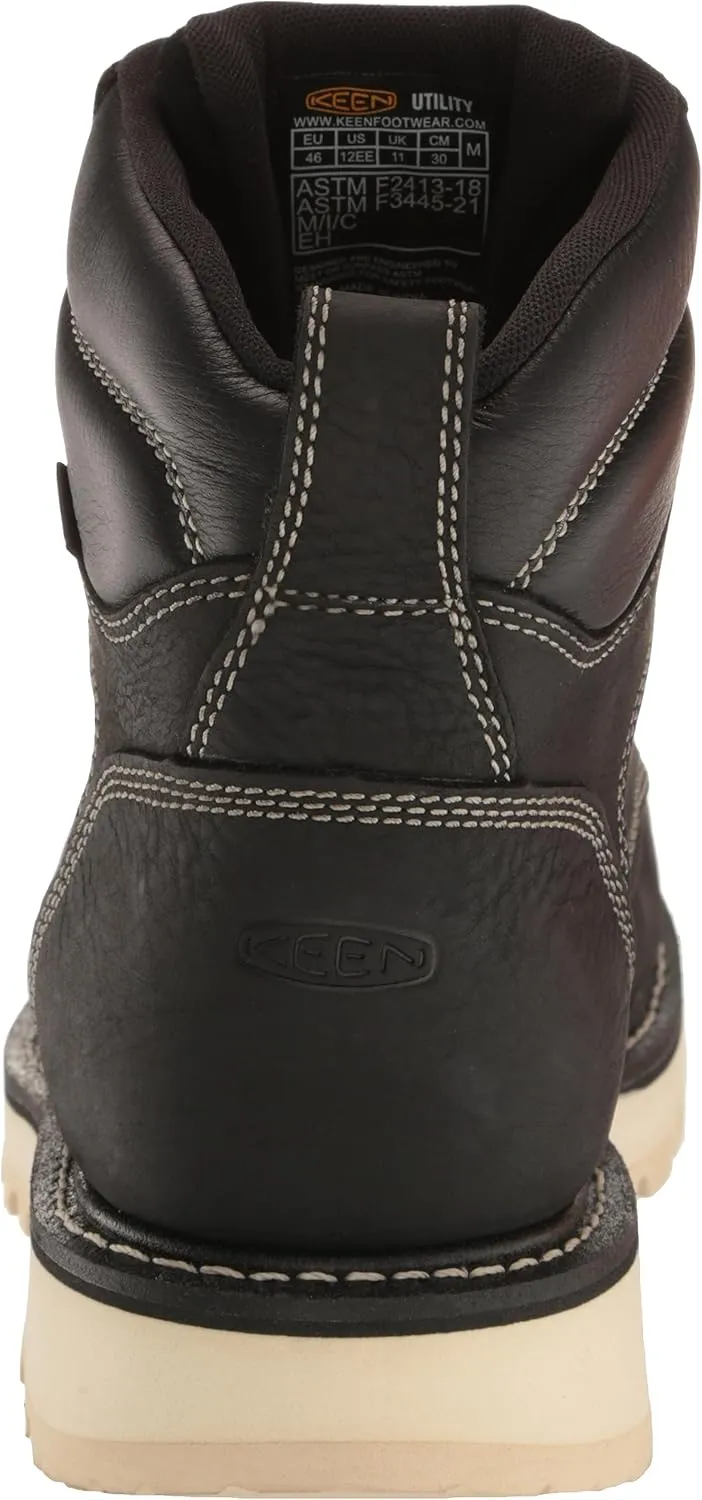 KEEN Utility Men's Cincinnati 6" Composite Toe Waterproof 90 Degree Heel Heavy Duty Work Boot
