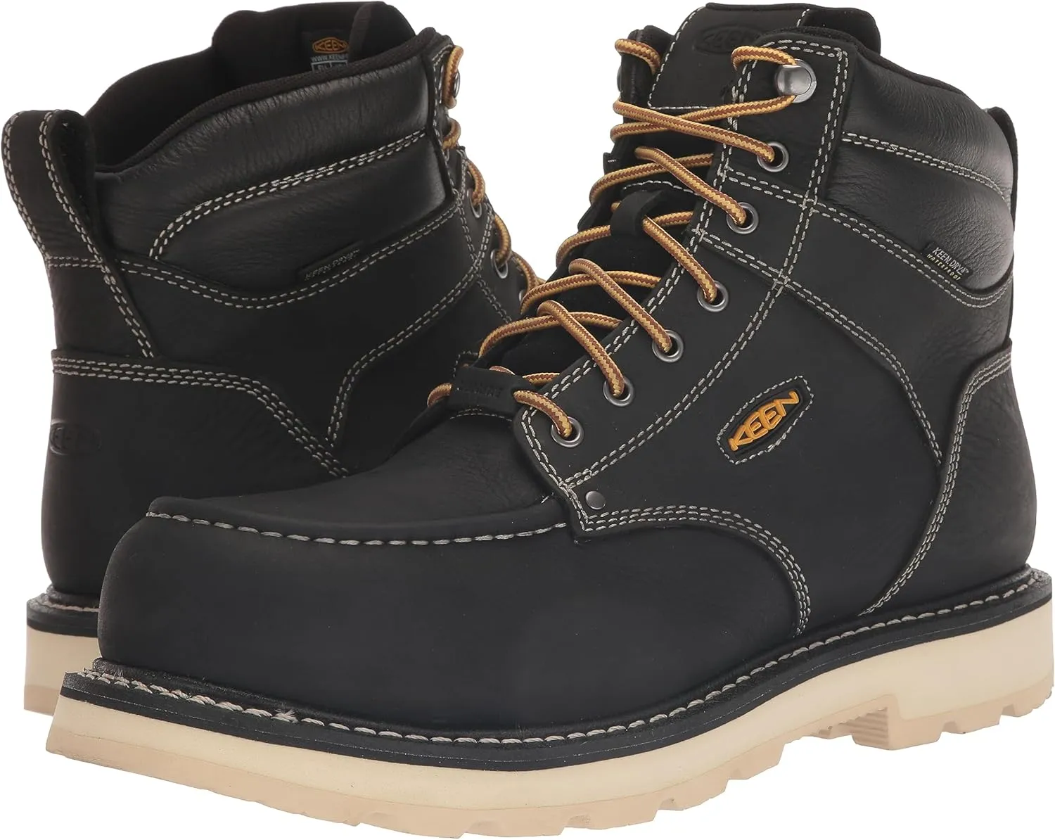 KEEN Utility Men's Cincinnati 6" Composite Toe Waterproof 90 Degree Heel Heavy Duty Work Boot
