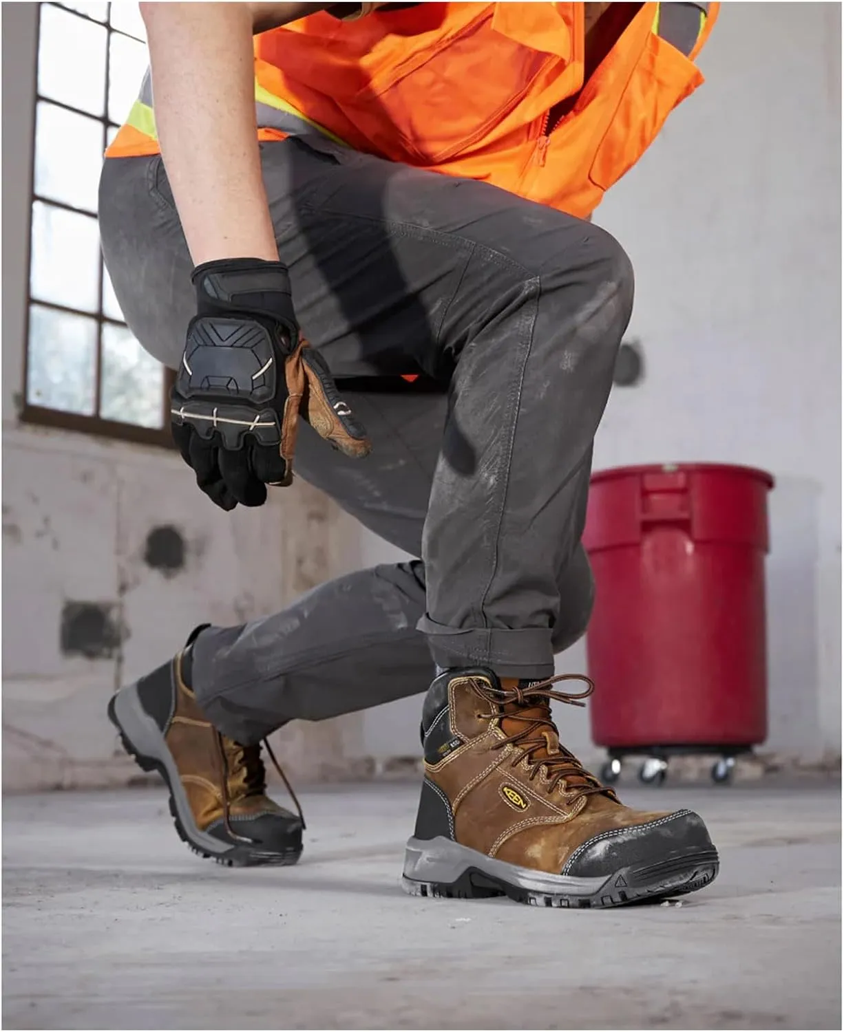 KEEN Utility Women's, Evanston 6-inch ESD Composite Toe Work Boot