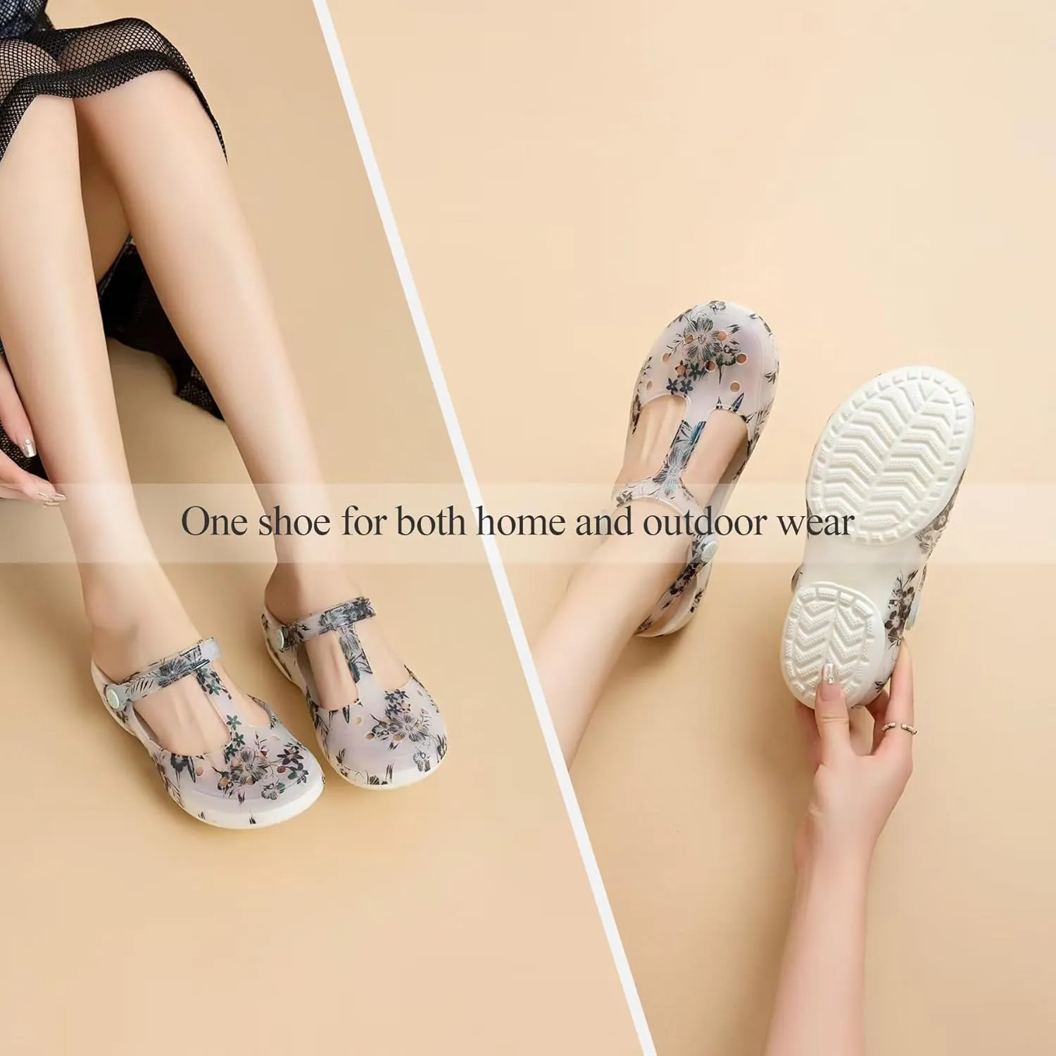 KELMALL Non Slip Clogs for Women, Classic Slip On Platform Nursing Garden Mules & Clogs Comfort Lightweight
