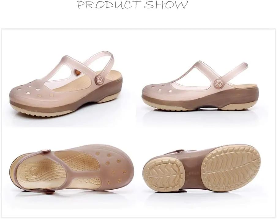 KELMALL Non Slip Clogs for Women, Classic Slip On Platform Nursing Garden Mules & Clogs Comfort Lightweight