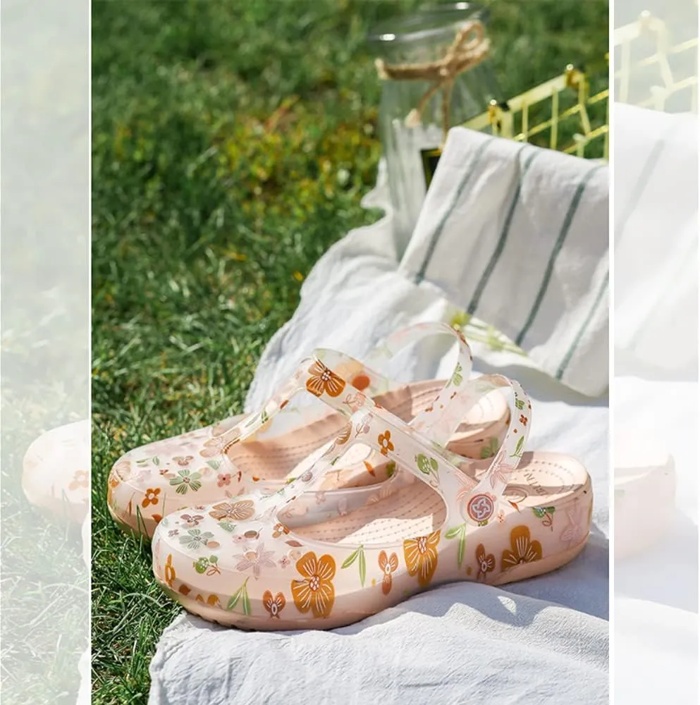 KELMALL Non Slip Clogs for Women, Classic Slip On Platform Nursing Garden Mules & Clogs Comfort Lightweight