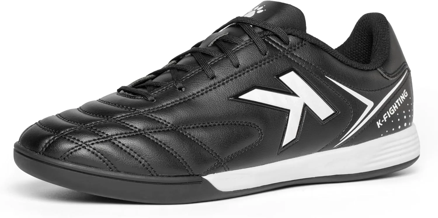 KELME Leather Indoor Soccer Shoes Futsal Turf Soccer Shoes Man Women Football Athletic Sneakers