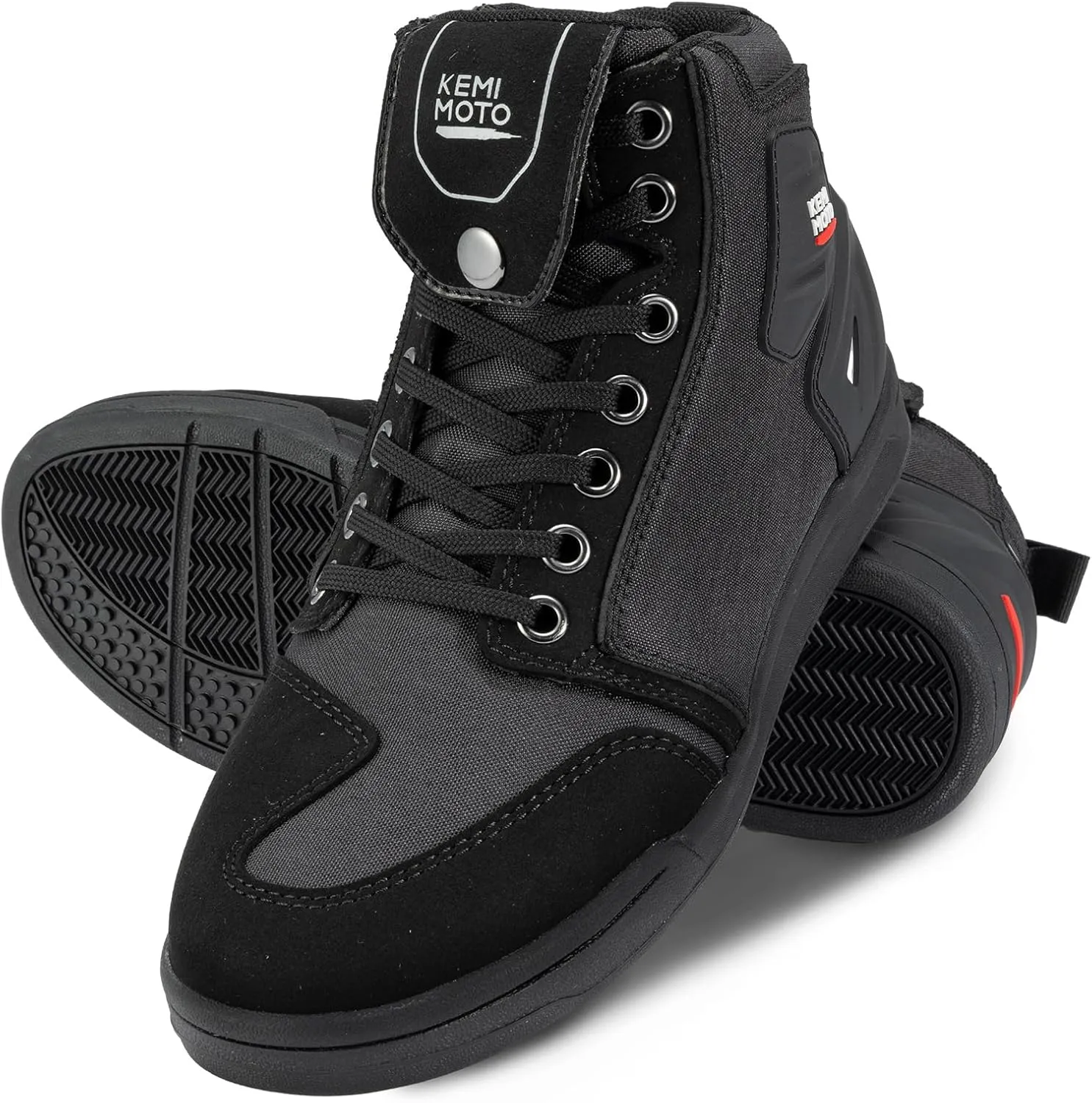 KEMIMOTO Motorcycle Shoes for Men Large-Scale Protection Motorcycle Boots Causal Mens Shoes Suitable for Riding