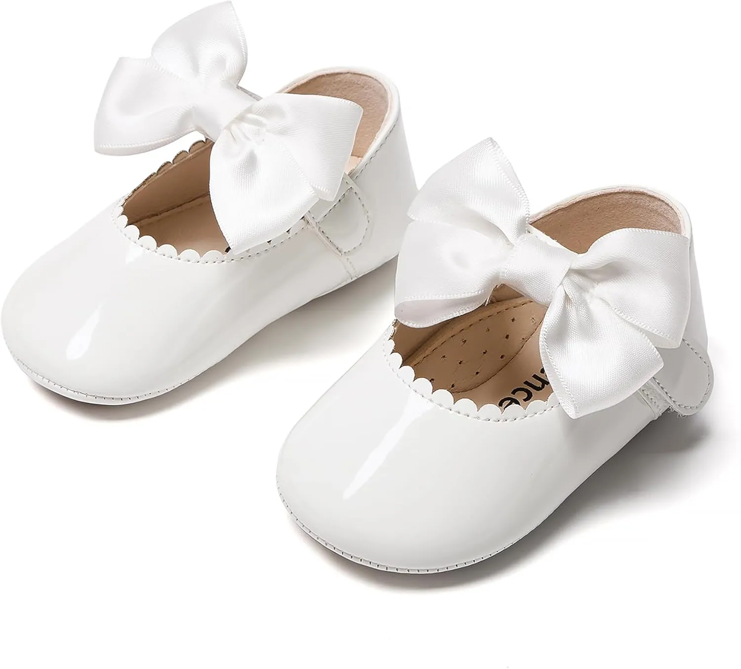 Kiderence Baby Girls Prewalker Mary Jane Flats Bowknot Princess Dress Shoes (Infant/Toddler)