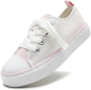 Kids Canvas Shoes Boys and Girls Low Top Slip On Sneakers