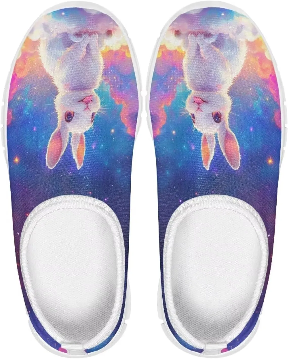 Kids Cute Shoes Colorful Clouds Slip On Shoes for Girls Size 11-2.5