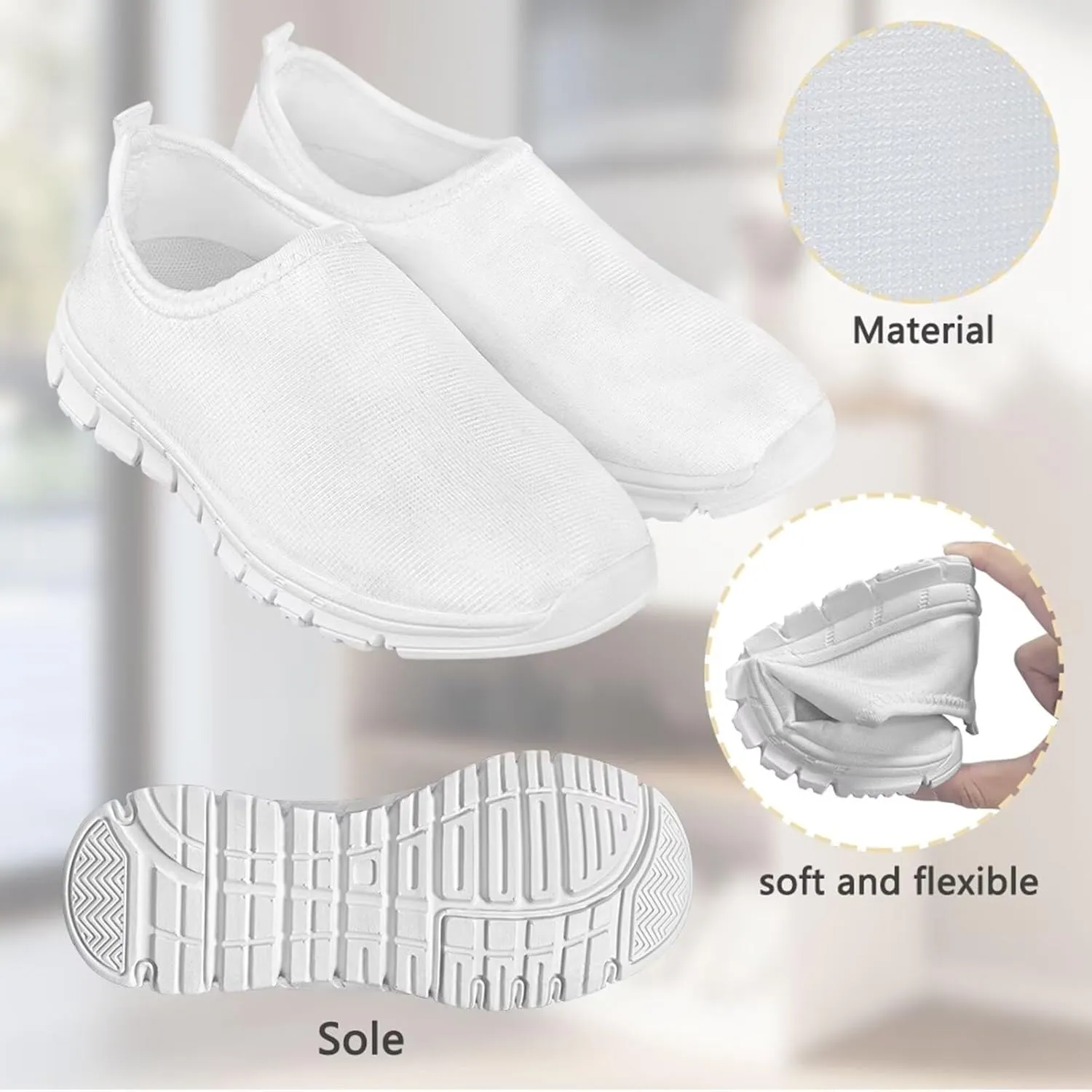 Kids Cute Shoes Colorful Clouds Slip On Shoes for Girls Size 11-2.5