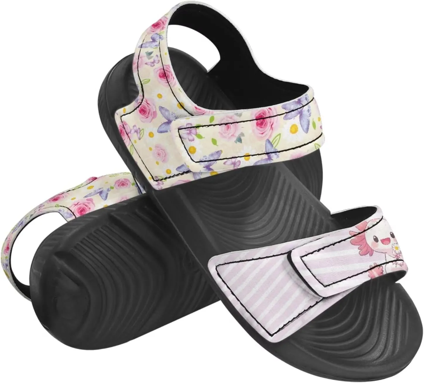 Kids Sandals Girls Toddler Summer Shoes Sandals for Kids Girls Summer Slide with Adjustable Strap Athletic Shoes