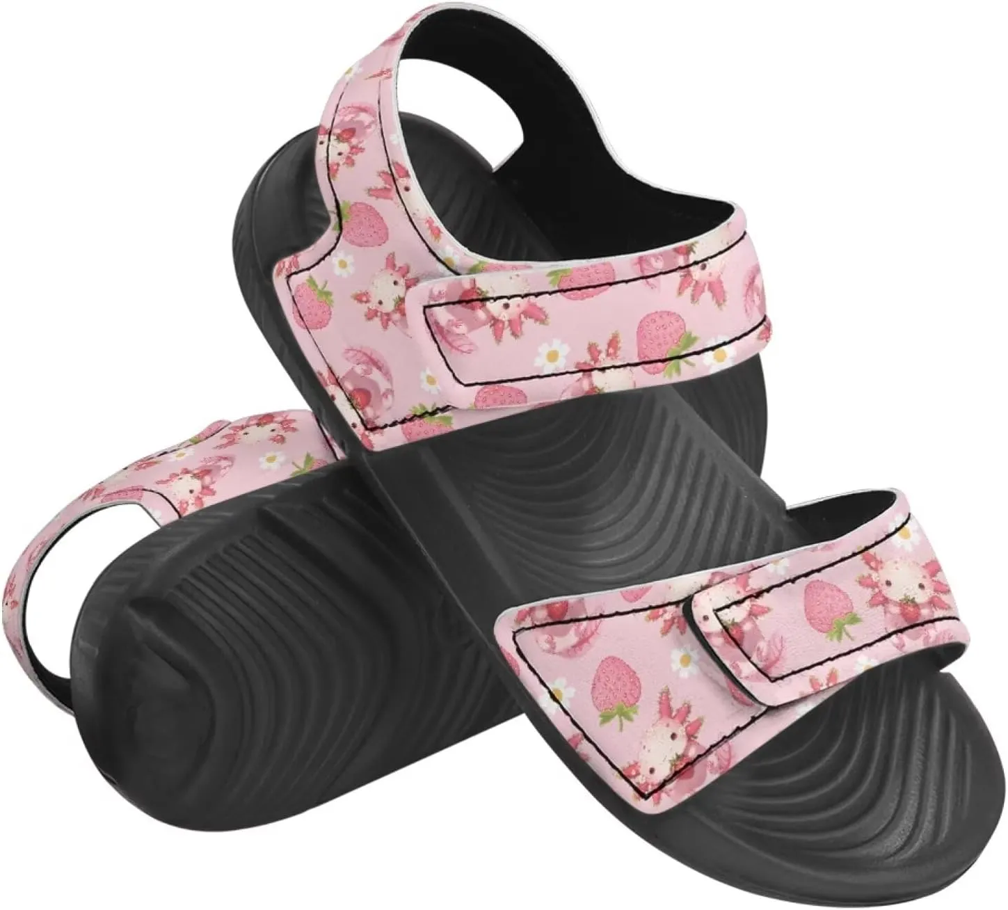 Kids Sandals Girls Toddler Summer Shoes Sandals for Kids Girls Summer Slide with Adjustable Strap Athletic Shoes