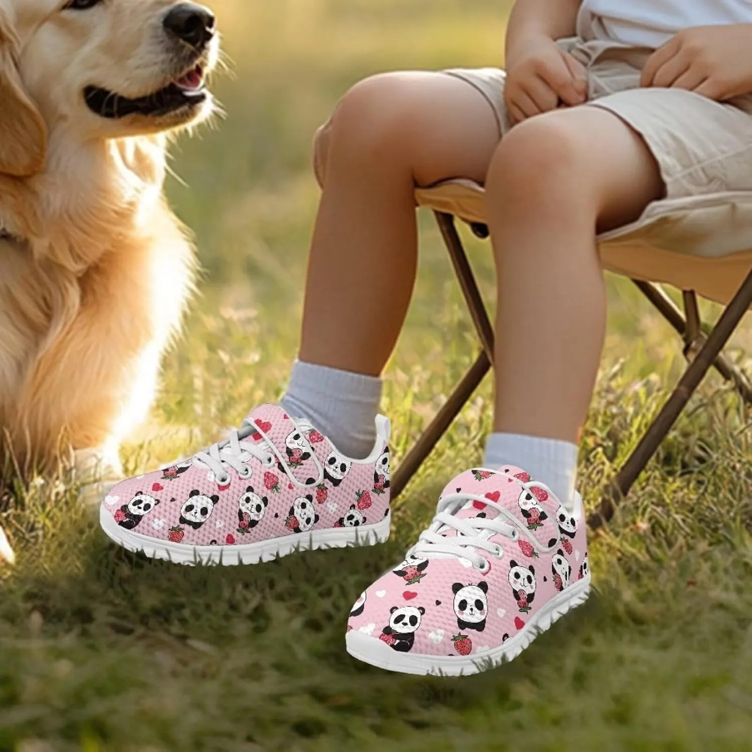 Kids Slip On Sneakers for Girls Soft Lightweight Athletic Tennis Shoes