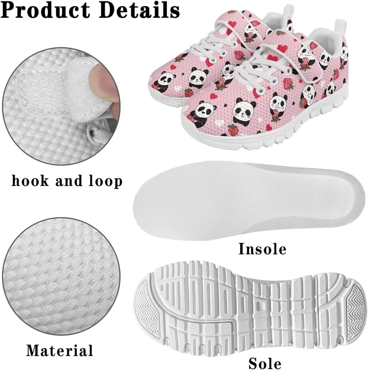 Kids Slip On Sneakers for Girls Soft Lightweight Athletic Tennis Shoes