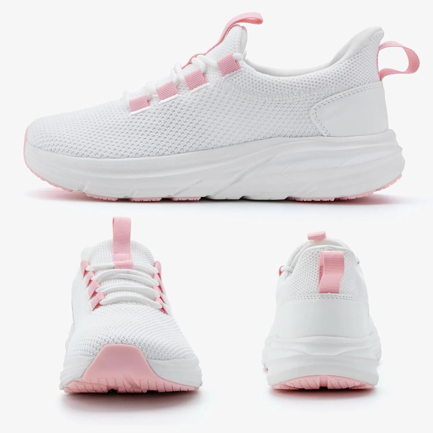 KOLILI Women's Wide Toe Box Shoes Easy Slip On Cushion Walking Sneakers