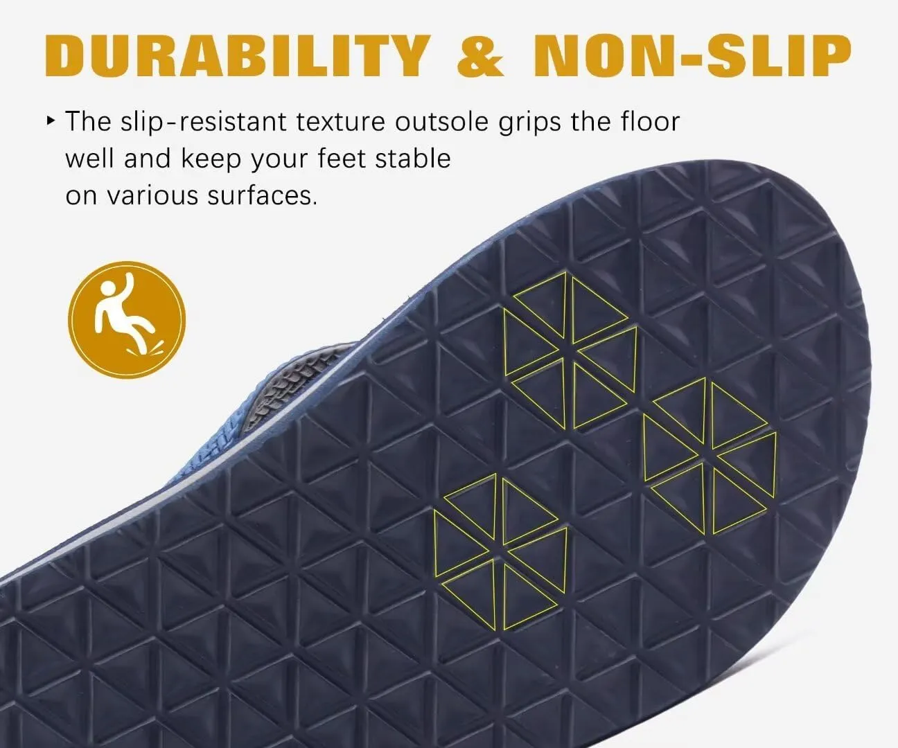 KuaiLu Men's Leather Flip Flops Arch Support Summer Beach Pool Water Thong Sandals Waterproof Rubber Walking Shoes