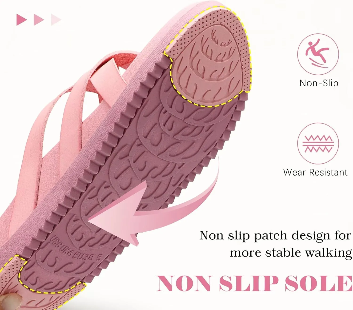 KuaiLu Womens Dressy Orthotic Flip Flops Trendy Comfortable Cushion Recovery Walking Criss Cross Thong Sandals Lightweight Yoga Foam Summer Slides with Plantar Fasciitis Arch Support