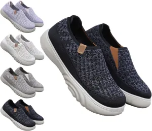 Ladies' Breathable Slip-On Sneakers, Lightweight & Anti-Slip, Ideal for Travel and Daily Walks, Perfect Casual Loafers for Spring, Summer, and Fall.