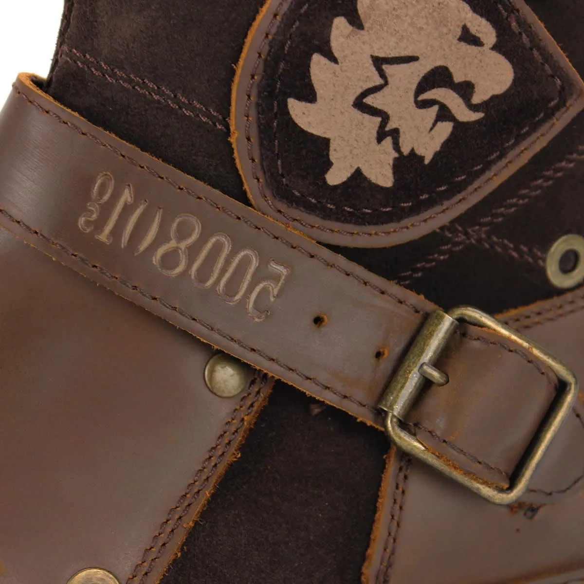 Leather Casual Motorcycle Combat Hiking Dress Ankle Boots for Men with Side Zipper