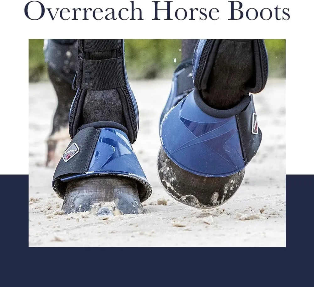 LeMieux Black Rubber Bell with Fleece Overreach Horse Boots - Protective Gear and Training Equipment - Equine Boots, Wraps & Accessories