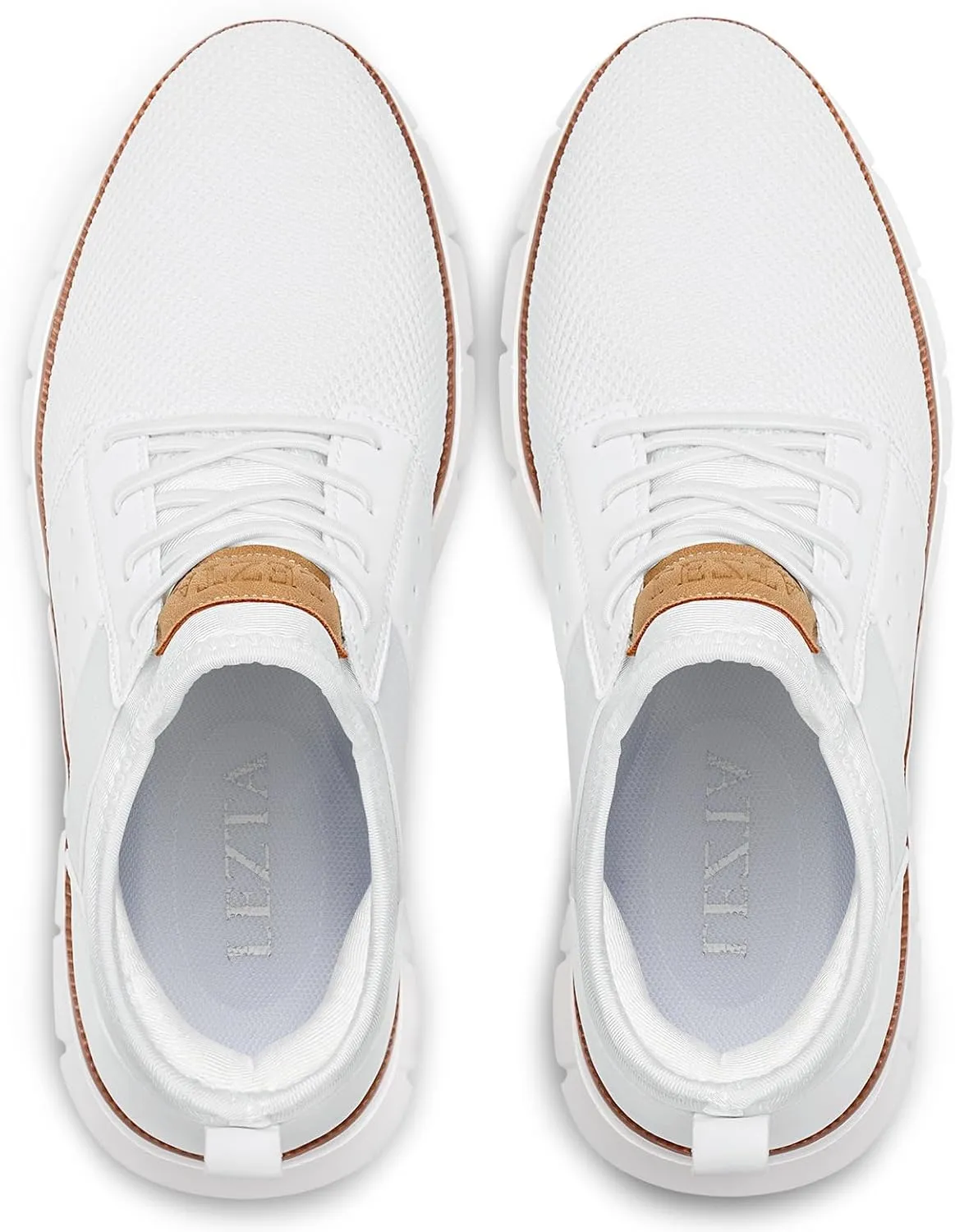 LEZTA Men‘s Casual Shoes Fashion Sneakers Quickly Put on Men's Dress Shoes Lightweight Breathable Mesh Oxfords Walking Shoes