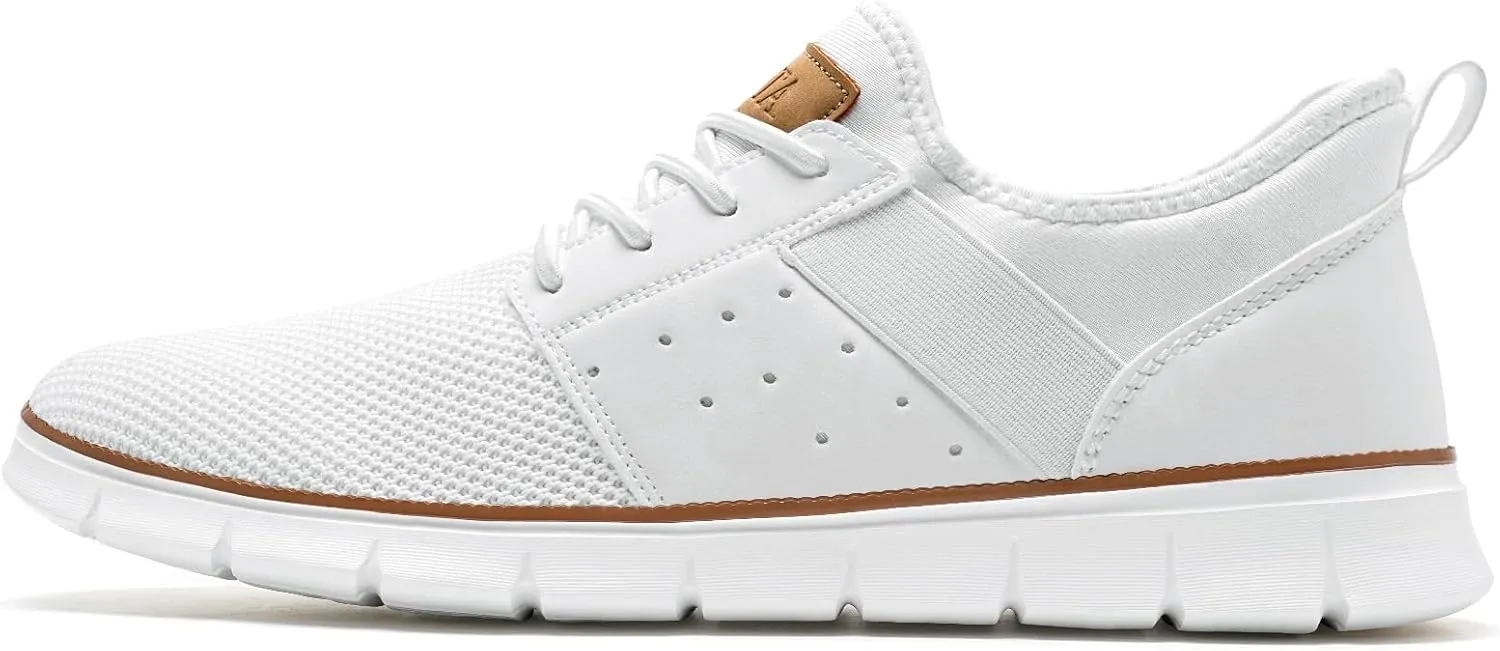 LEZTA Men‘s Casual Shoes Fashion Sneakers Quickly Put on Men's Dress Shoes Lightweight Breathable Mesh Oxfords Walking Shoes