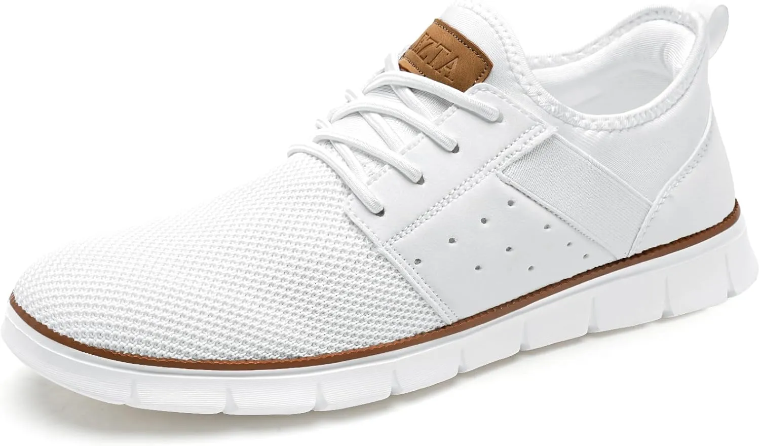 LEZTA Men‘s Casual Shoes Fashion Sneakers Quickly Put on Men's Dress Shoes Lightweight Breathable Mesh Oxfords Walking Shoes