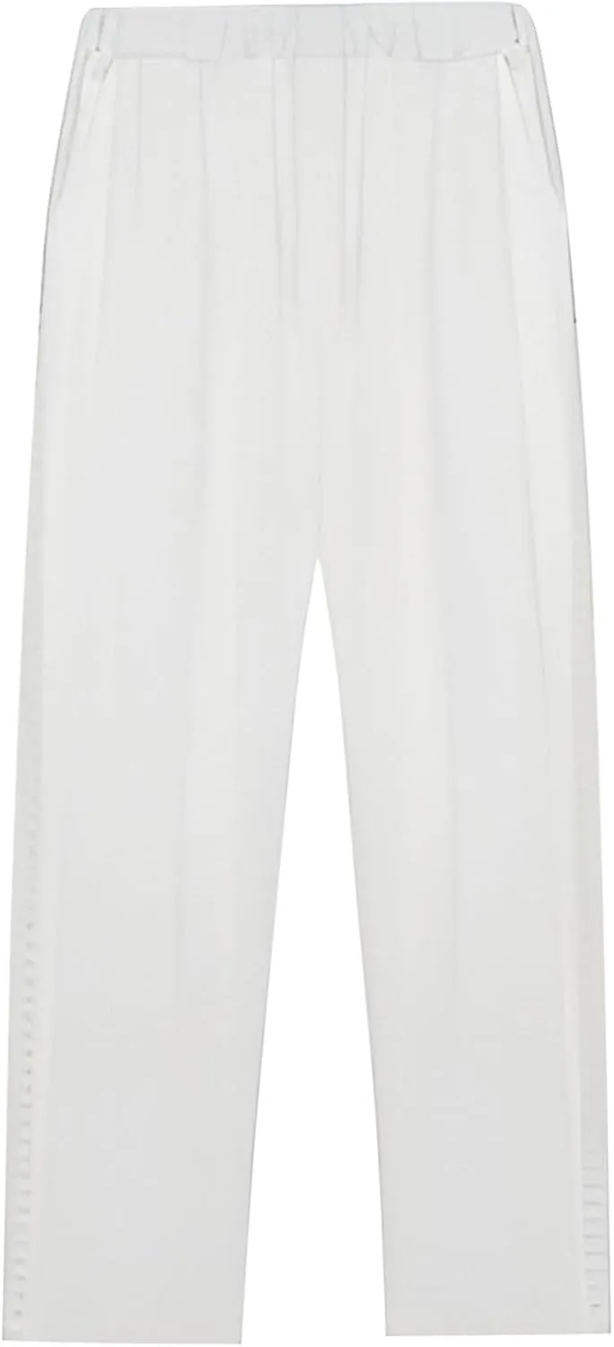 Linen Pants for Women Summer Linen Pant Loose Straight Leg Capri Pants Beach Pants with Tailored Linen Pants for Women
