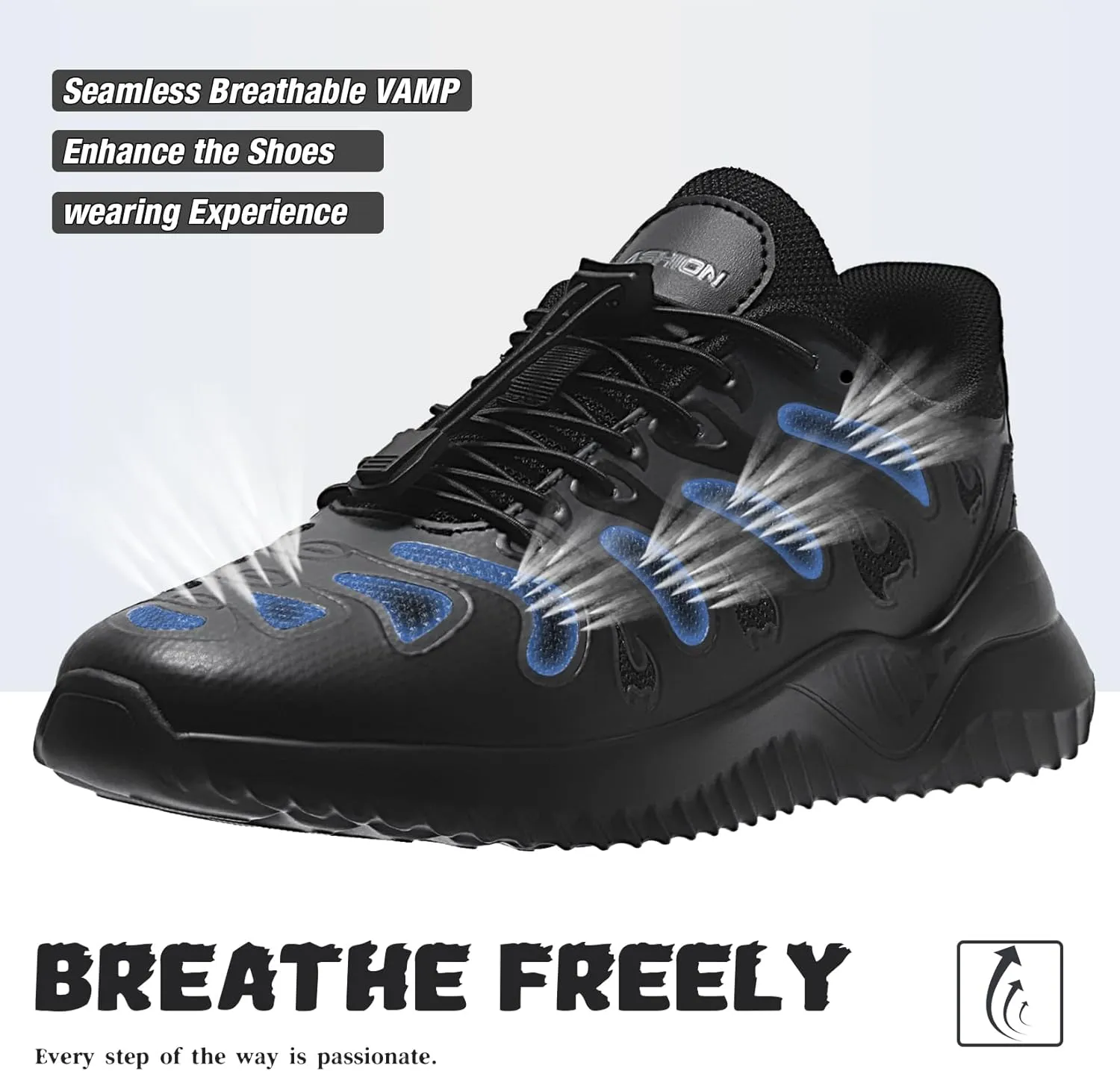 Littleplum Boys Running Shoes Slip On Kids Sneakers Mesh Tennis Shoes Lightweight Breathable for Athletic Gym School Sport