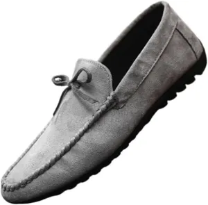 Loafers for Men Round Toe Anti-Slip Casual Driving Moccasins Slip on Loafers Dress Shoes