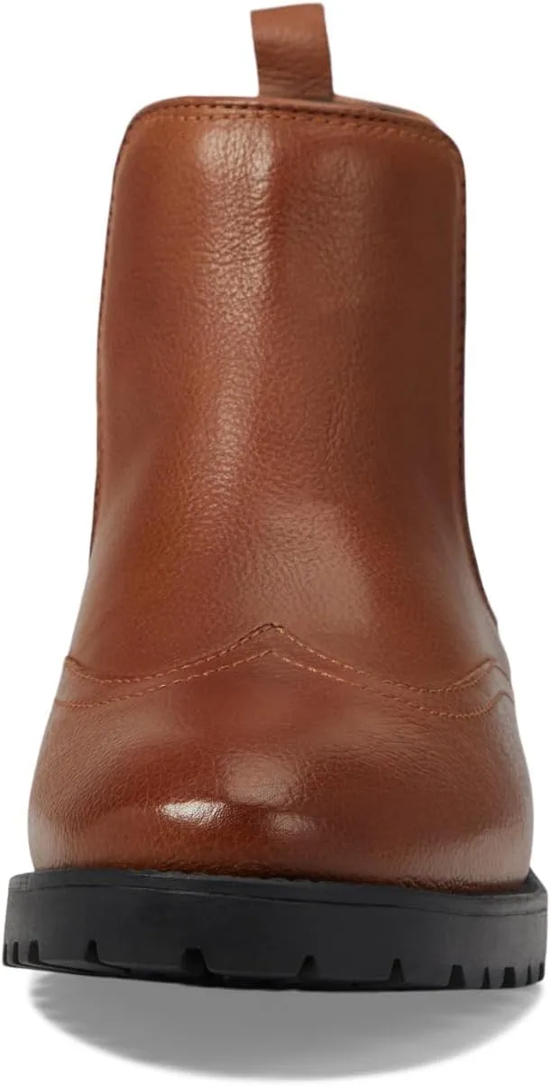 Marc Joseph New York Womens Casual Comfortable Genuine Leather Chelsea Wingtip Ankle Boots Classic Fashion Slip On Ladies Fall Winter Boots