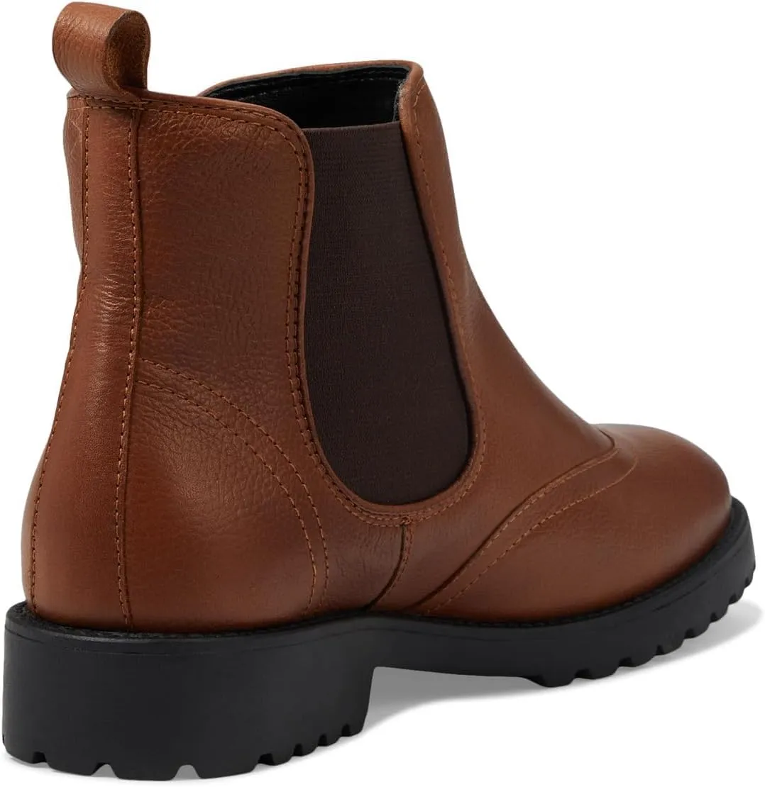 Marc Joseph New York Womens Casual Comfortable Genuine Leather Chelsea Wingtip Ankle Boots Classic Fashion Slip On Ladies Fall Winter Boots