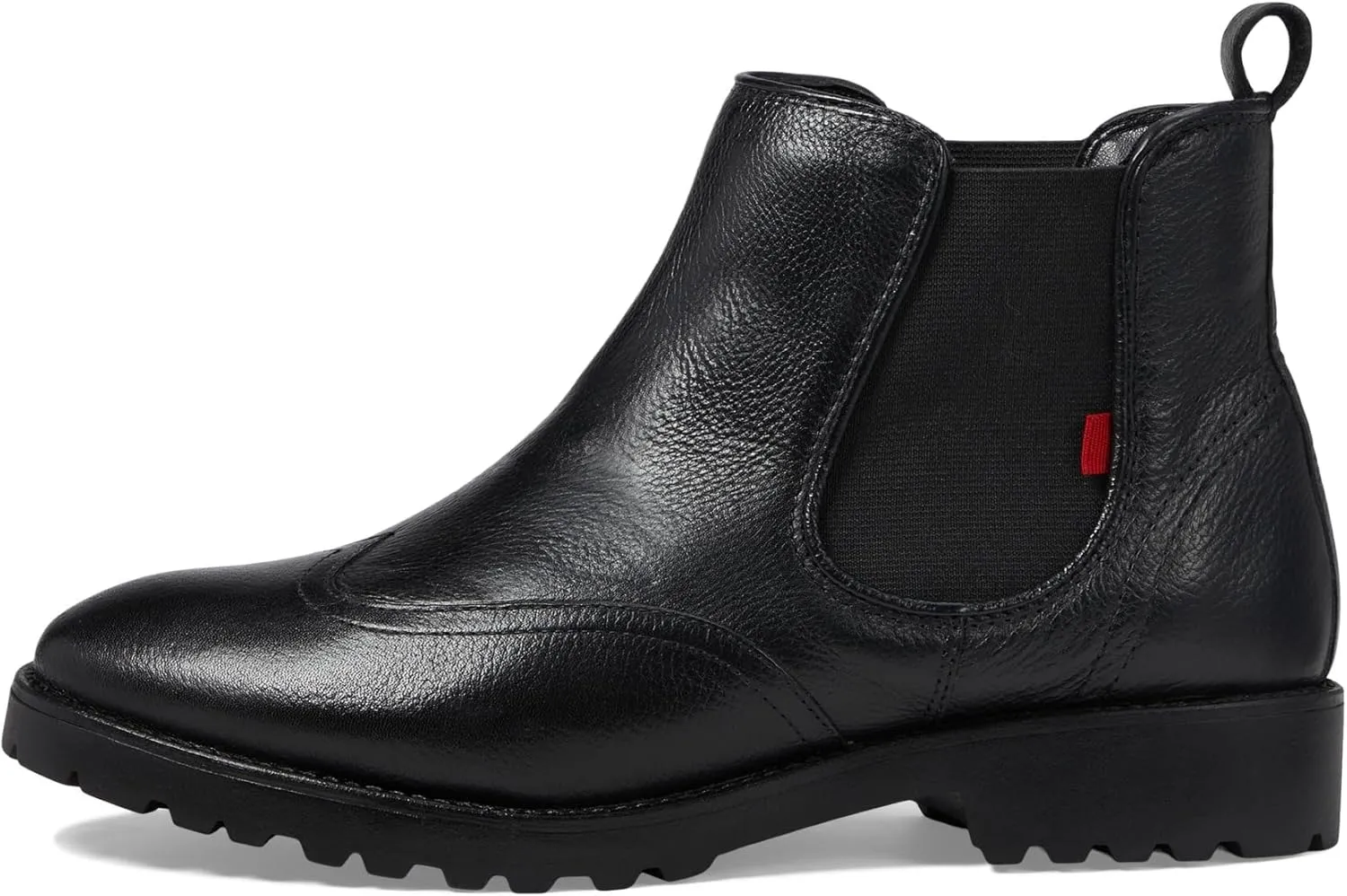 Marc Joseph New York Womens Casual Comfortable Genuine Leather Chelsea Wingtip Ankle Boots Classic Fashion Slip On Ladies Fall Winter Boots