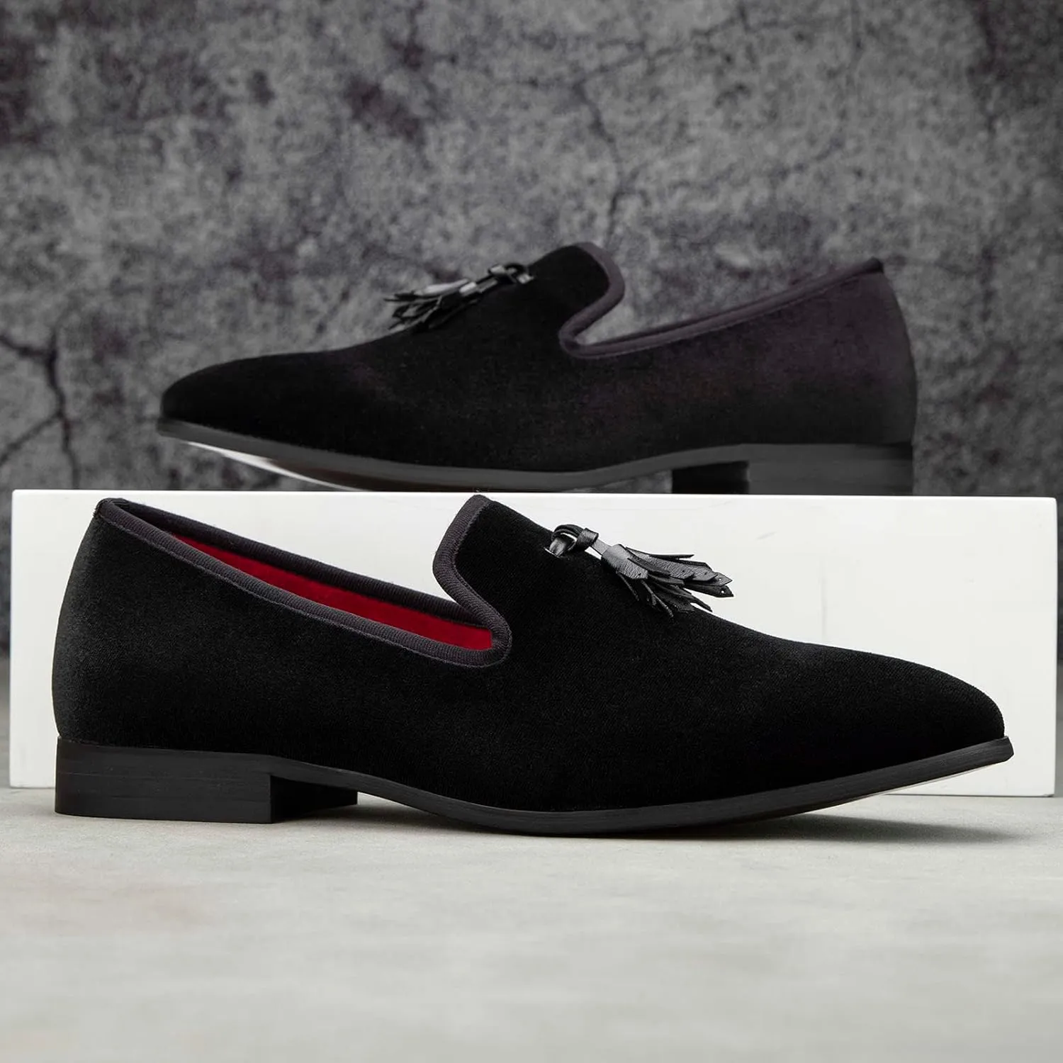 Meijiana Mens Loafers Wedding Dress Shoes Slip-On Loafers for Men Tuxedo Suit Shoes