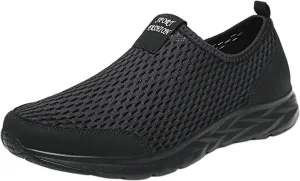 Men's Breathable Mesh Slip on Walking Shoes Lightweight Non Slip Running Shoes Casual Fashion Sneakers Mesh Workout Sports Shoes for Men