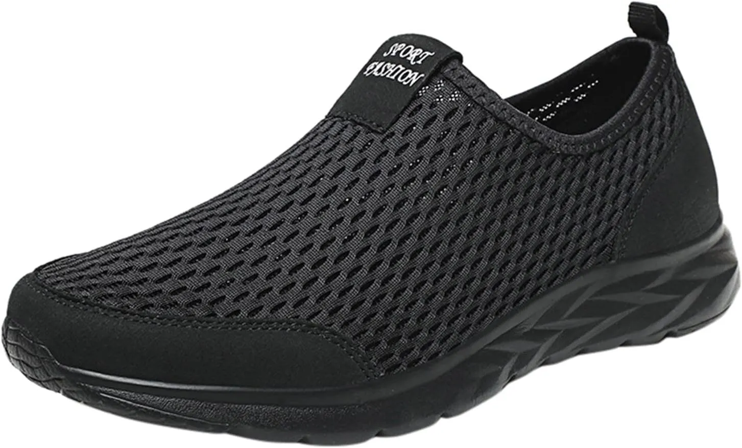 Men's Breathable Mesh Slip on Walking Shoes Lightweight Non Slip Running Shoes Casual Fashion Sneakers Mesh Workout Sports Shoes for Men