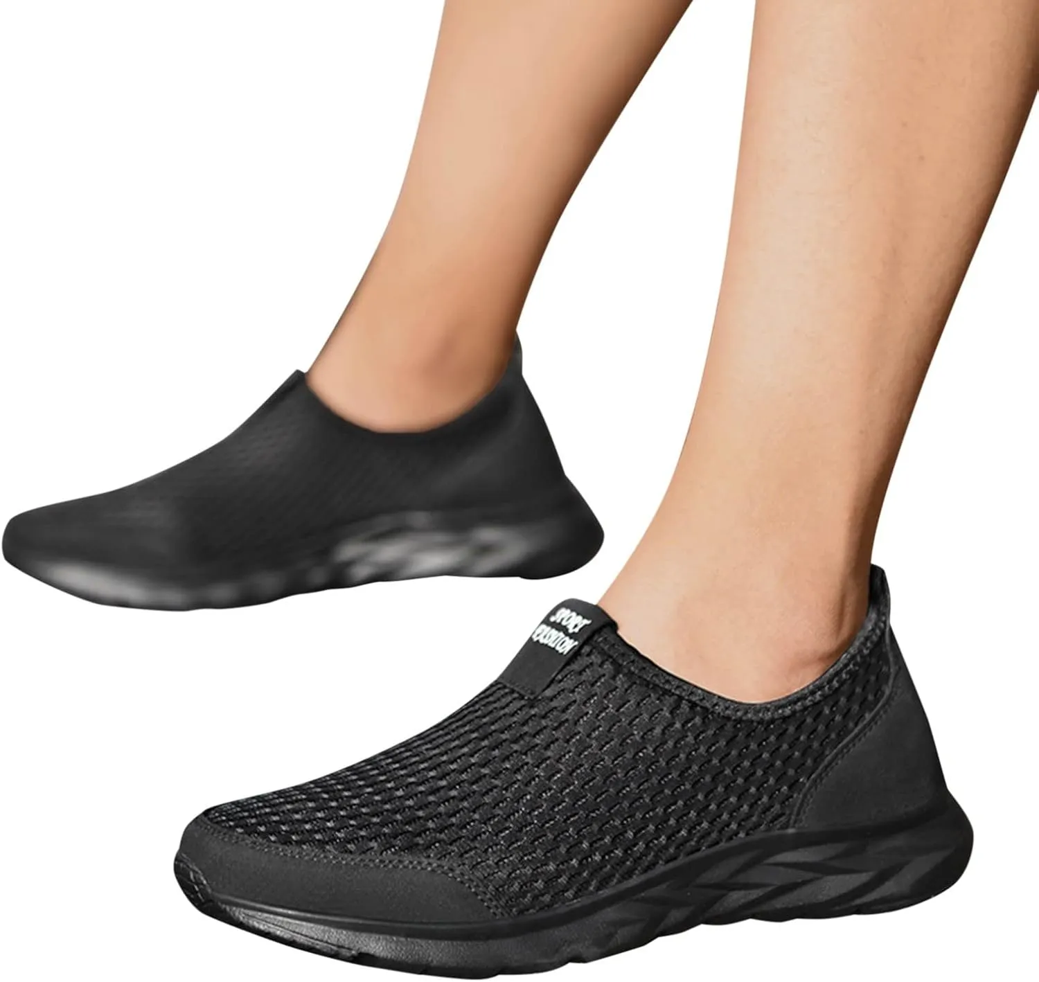 Men's Breathable Mesh Slip on Walking Shoes Lightweight Non Slip Running Shoes Casual Fashion Sneakers Mesh Workout Sports Shoes for Men