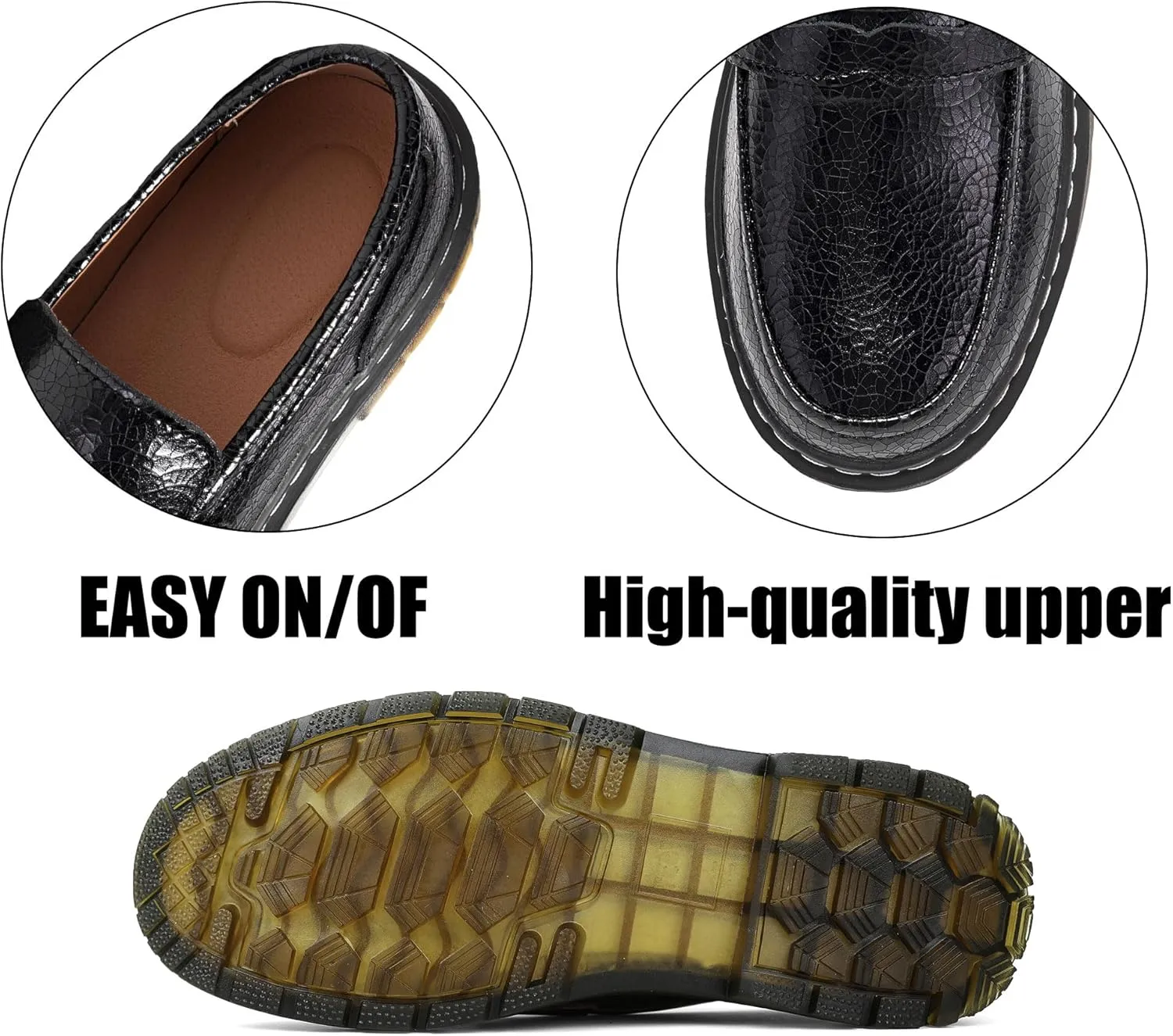 Men's Classic Penny Loafers Fashion Comfort Casual Slip-on Dress Shoes