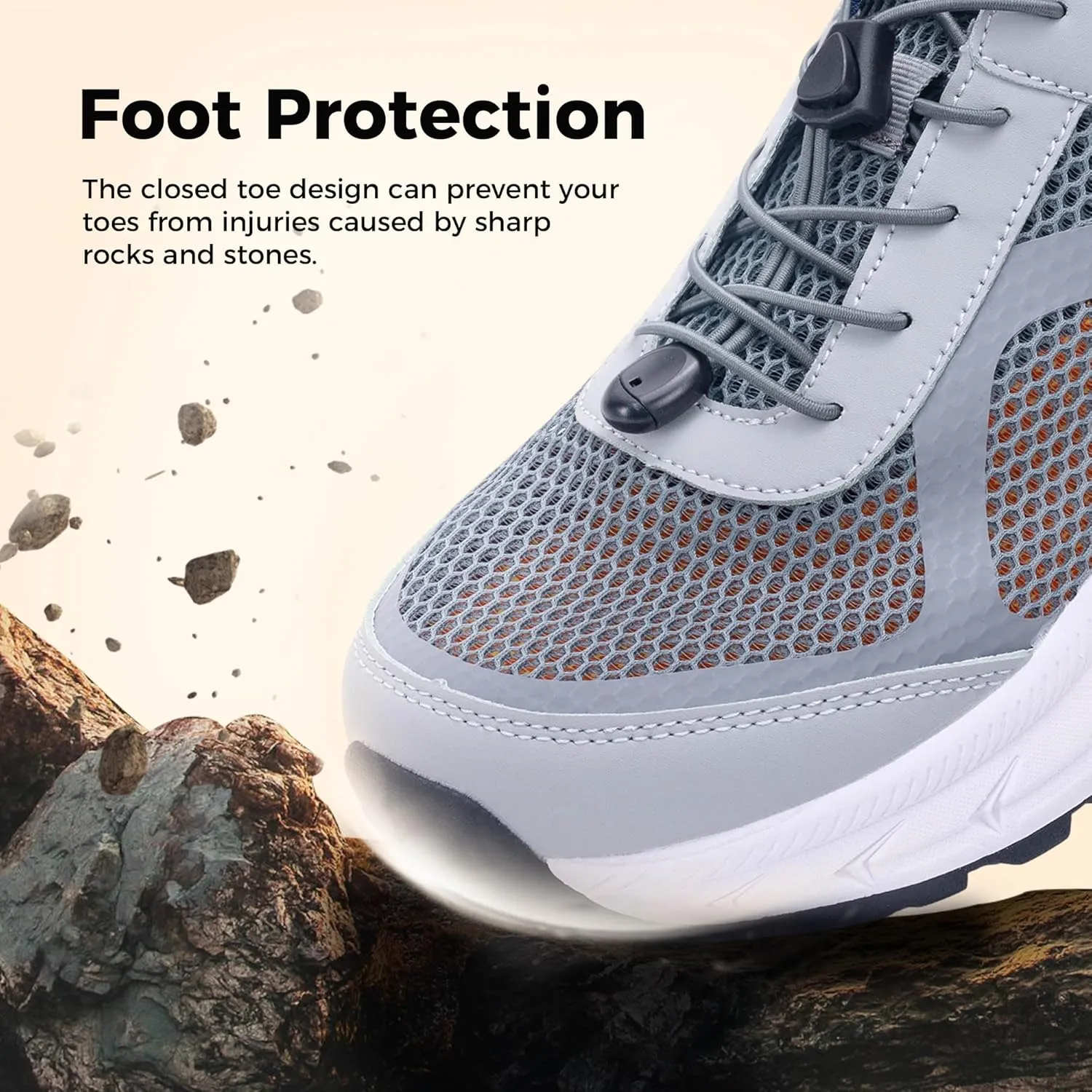 Mens Closed Toe Wide Width Hiking Sandals Summer Walking Water Shoes Comfortable Recovery Fisherman Sport Sandals
