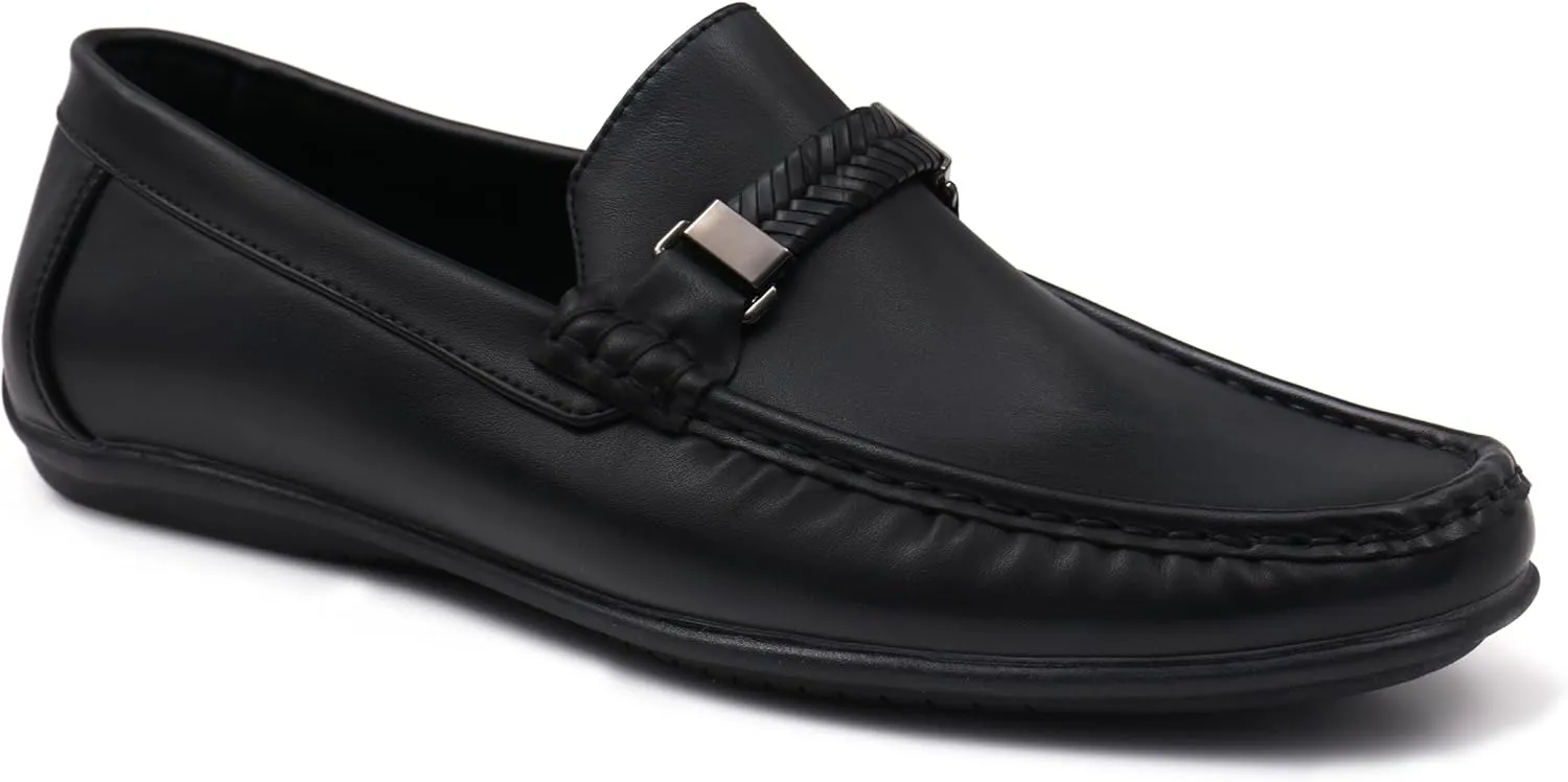 Men's Comfort Loafer, Lightweight Leather Slip-On Shoes for Office, Casual & Everyday Wear