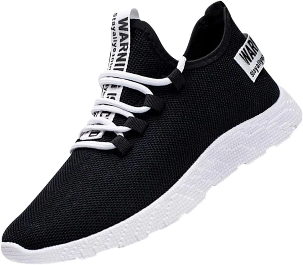 Mens Dress Shoes Casual Oxfords Shoes Knit Lightweight Womens Running Shoes Walking Casual Shoes Trendy Men Shoes Sneakers Black Tennis Shoe Loafers Shoe