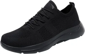 Mens Dress Shoes Casual Oxfords Shoes Knit Lightweight Womens Running Shoes Walking Casual Shoes Trendy Men Shoes Sneakers Black Tennis Shoe Loafers Shoe